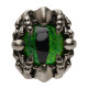 DSQUARED GREEN RING METALLO+RESINA