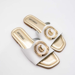 JUST CAVALLI SANDALE DAMĂ FONDO ELISIE - ALBE