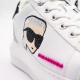 KARL LAGERFELD KAPRI SNEAKERS DAMĂ - ALBI