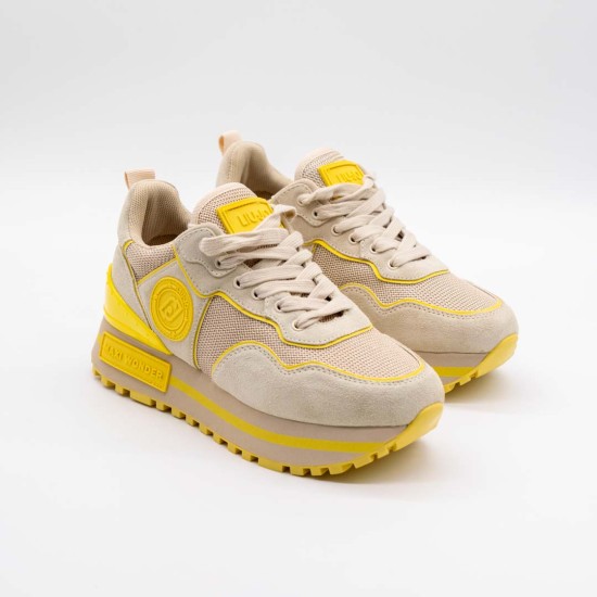 LIU JO MAXI WONDER SNEAKERS SAND