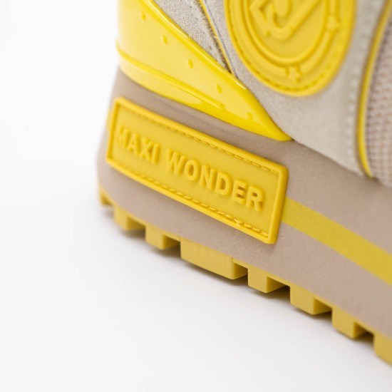 LIU JO MAXI WONDER SNEAKERS SAND