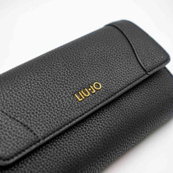 LIU JO PORTOFEL XL TRIFOLD NEGRU