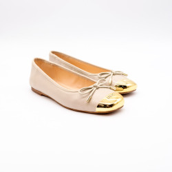 LIU JO BALERINI DAFNE - PIELE NATURALĂ - NUDE