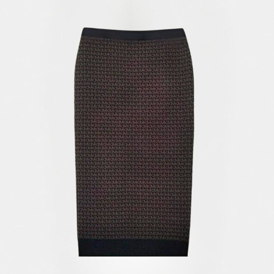 MICHAEL KORS – FUSTĂ TRICOTATA MIDI CU IMPRIMEU LOGO MK