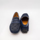 ARMANI MOCASINI BĂRBAȚI - MICROPERFORAȚI - PIELE ÎNTOARSĂ - NAVY