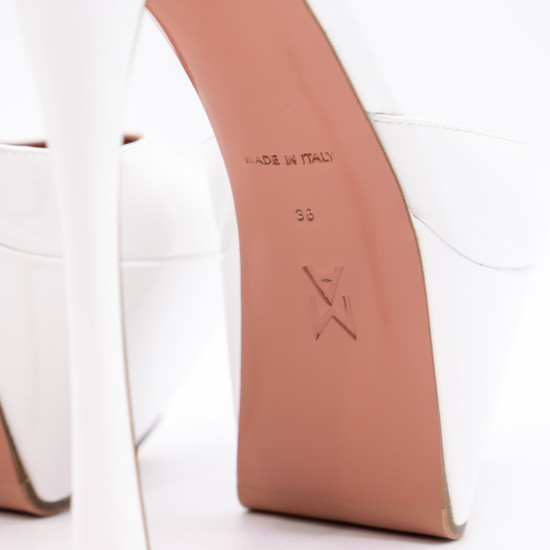 AMINA MUADDI PANTOFI CU PLATFORMĂ ANGELICA - ALBI