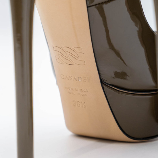 CASADEI PANTOFI PLATFORMĂ TOC 140MM TAUPE