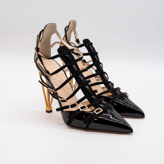 REVOLVER REQUEEN ROOM696 VERNICE PIUMA NERO 