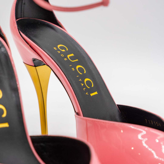 GUCCI ANKLE-CUFF PANTOFI DAMĂ - ROZ FLAMINGO