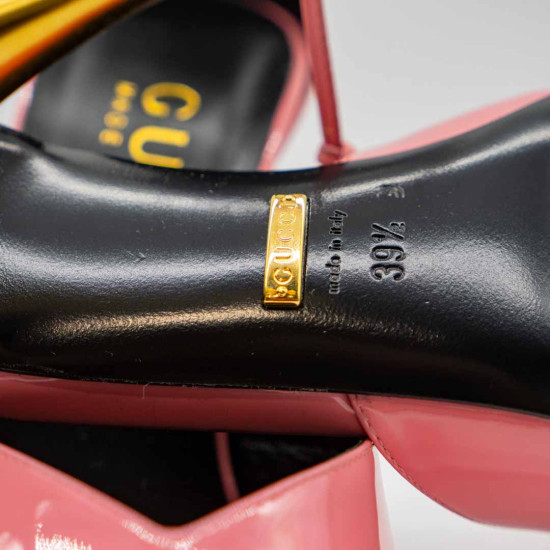 GUCCI ANKLE-CUFF PANTOFI DAMĂ - ROZ FLAMINGO