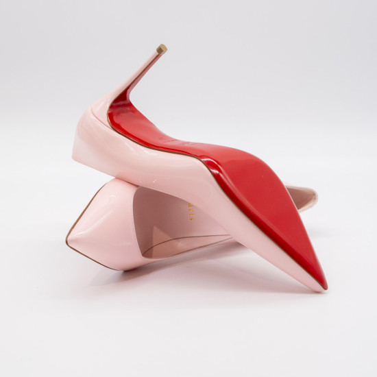 CHRISTIAN LOUBOUTIN PANTOFI ROSA VERNICE