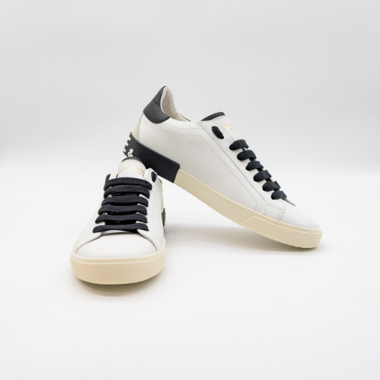 DOLCE & GABBANA PORTOFINO SNEAKERS - ALBI - PIELE NATURALĂ