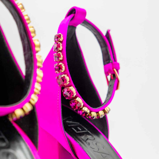 VERSACE MEDUSA AEVITAS PLATFORM PUMPS PINK 