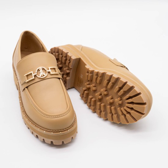 PATRIZIA PEPE - LOAFERS DAMĂ BEJ