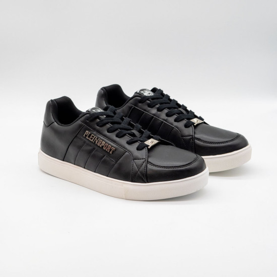 PHILIPP PLEIN MEN'S SPORT LOGO BLACK SNEAKERS SIPS812