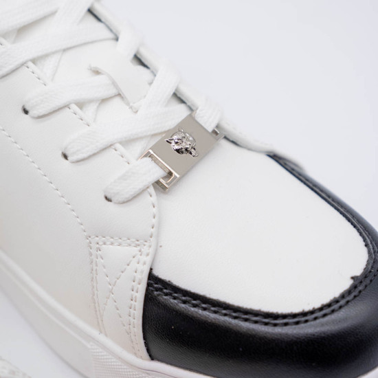 PHILIPP PLEIN MEN'S SPORT SIGNITURE LOGO WHITE SNEAKERS SIPS807