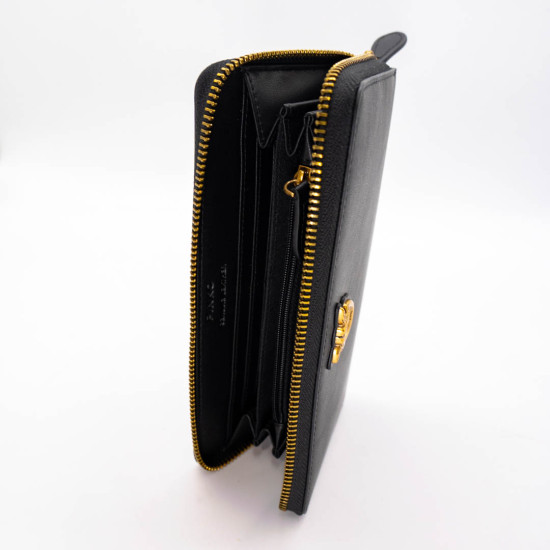 PINKO PORTOFEL DAMĂ PIELE NATURALĂ - NEGRU