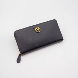 PINKO PORTOFEL DAMĂ PIELE NATURALĂ - NEGRU