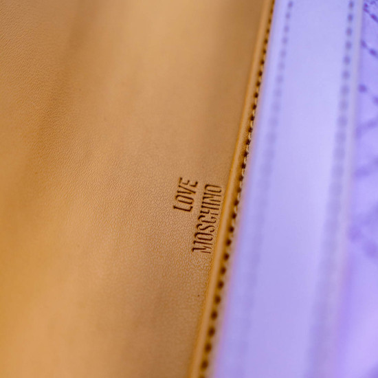 PORTOFEL DAMĂ LOVE MOSCHINO – PURPLE WALLET QUILTED