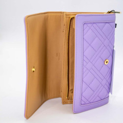 PORTOFEL DAMĂ LOVE MOSCHINO – PURPLE WALLET QUILTED