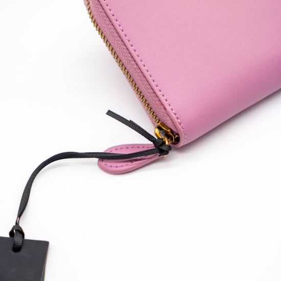 PINKO PORTOFEL DAMĂ DIN PIELE NATURALĂ – ROSA ANTICO (ROZ PASTEL)