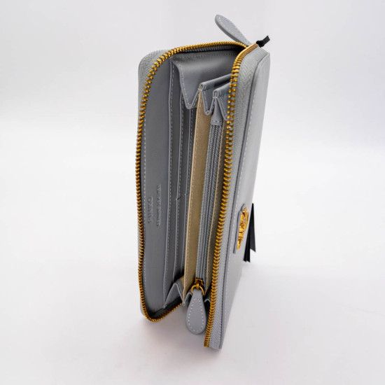 PORTOFEL PINKO RYDER PIELE NATURALĂ - GRI