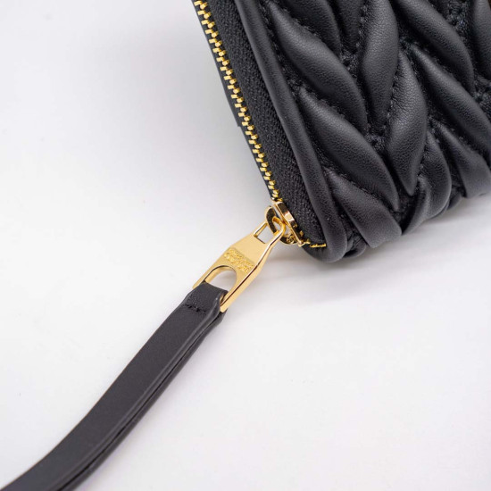 VERSACE JEANS COUTURE PORTOFEL – NEGRU CU DETALII AURII