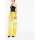 VERSACE HIGH-WAISTED DISTRESSED CARGO JEANS