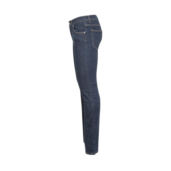 DOLCE & GABBANA LOGO DENIM JEANS IN BLUE DOLCE & GABBANA LOGO DENIM JEANS IN BLUE