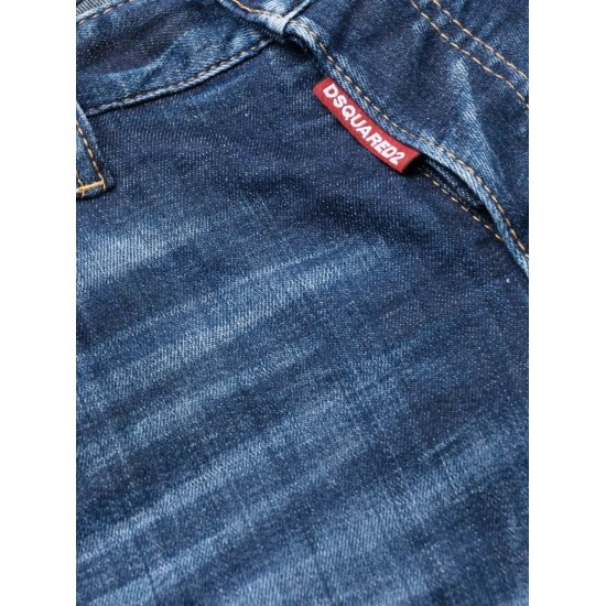 DSQUARED2 DISTRESSED COTTON JEANS