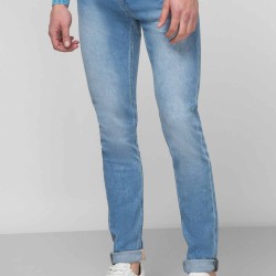 GUESS – BLUGI ALBASTRU DESCHIS CHRIS SKIN TIGHT BĂRBAȚI