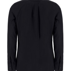 DOLCE & GABBANA- CĂMAȘĂ NEAGRĂ CU DETALIU ANIMAL PRINT