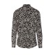 DOLCE & GABBANA COINT PRINT MARTINI SHIRT IN BLACK