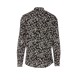 DOLCE & GABBANA COINT PRINT MARTINI SHIRT IN BLACK