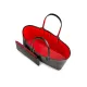 CHRISTIAN LOUBOUTIN CABATA SMALL TOTE BAG BLACK LEATHER