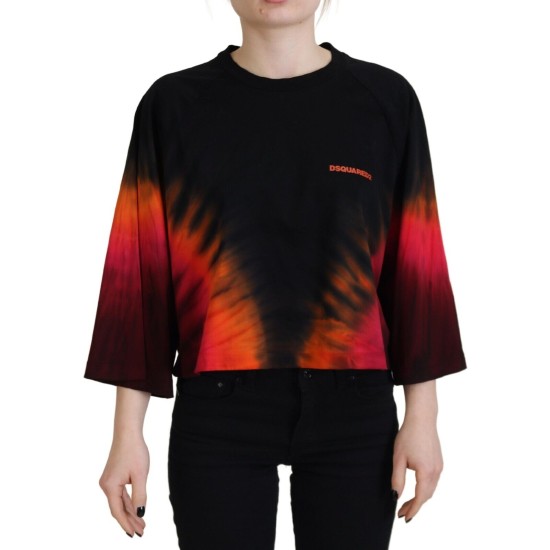DSQUARED D2 FLAME CROP BOXY T