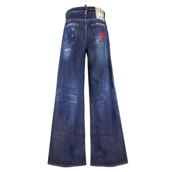 DSQUARED DARK BOB WASH TRAVEL JEANS