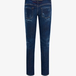 DSQUARED DARK RIPPED WASH JENNIFER JEANS