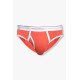 DSQUARED MEN'S BRIEF RED WITH LOGO COTTON STRETCH