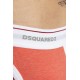 DSQUARED MEN'S BRIEF RED WITH LOGO COTTON STRETCH