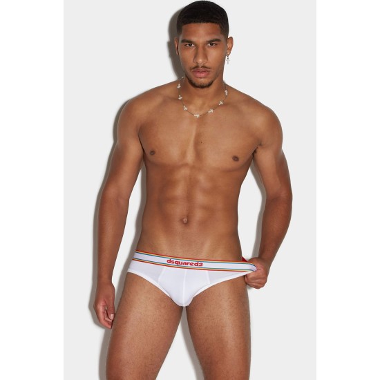 DSQUARED MEN'S BRIEF SPORT TAPE COTTON STRETCH DSQUARED MEN'S BRIEF SPORT TAPE COTTON STRETCH