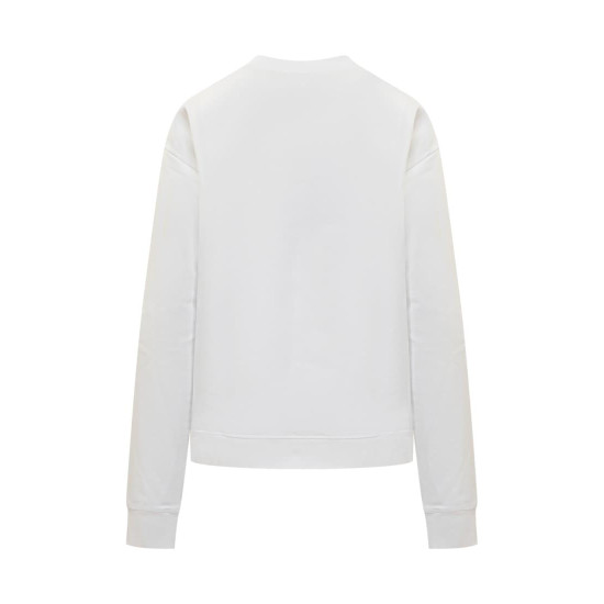 DSQUARED SWEATSHIRT-BRUSHED WHITE