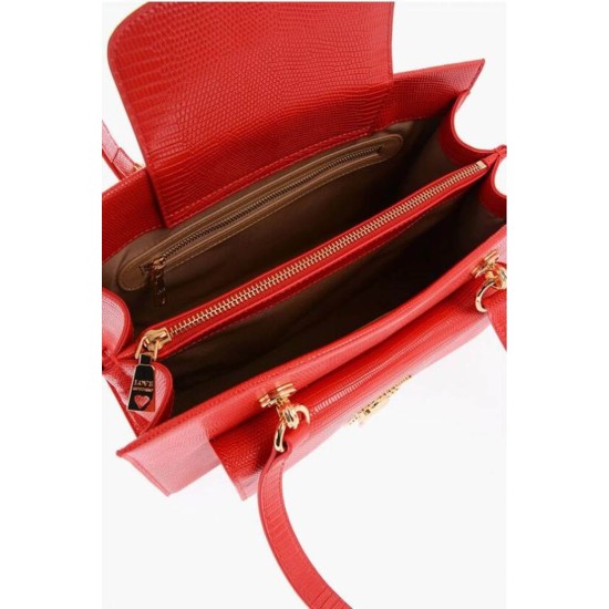 LOVE MOSCHINO GEANTĂ ROȘIE - PIELE ECOLOGICĂ