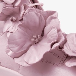 JIMMY CHOO NARI FLOWERS – GHETE ROZ PUDRAT PIELE NATURALĂ CU DETALII FLORALE