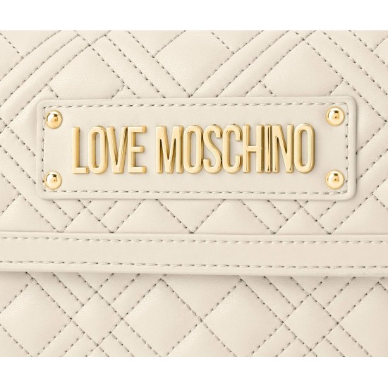 LOVE MOSCHINO QUILTED MINI - BEIGE
