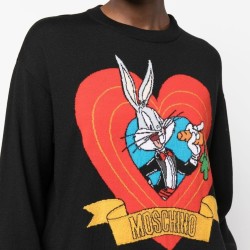 JUMPER MOSCHINO "FANTASY" BLACK JUMPER MOSCHINO "FANTASY" BLACK