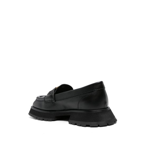 MONCLER MOCASINI PIELE NATURALĂ - NEGRI