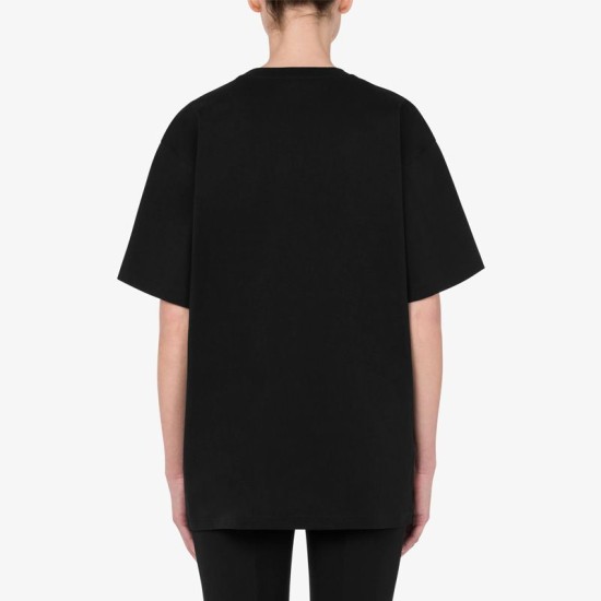 T-SHIRT MOSCHINO "INFLATABLE TEDDY BEAR" BLACK T-SHIRT MOSCHINO "INFLATABLE TEDDY BEAR" BLACK