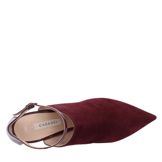 CASADEI PANTOFI BURGUNDY DÉCOLLETÉ BLADE