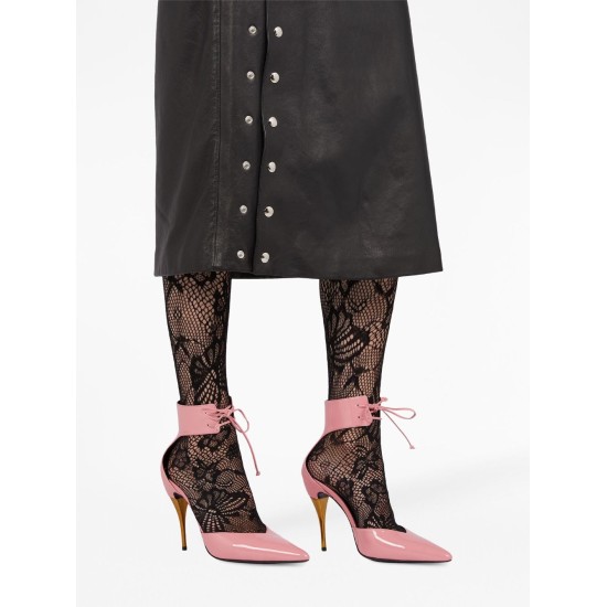 GUCCI ANKLE-CUFF PANTOFI DAMĂ - ROZ FLAMINGO